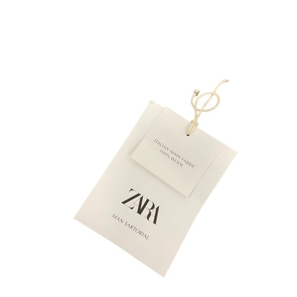 Zara Sartorial Man Suit Jacket EU 46 US 36 Blazer Grey Italian Wool 4495/925 NWT - Picture 7 of 16